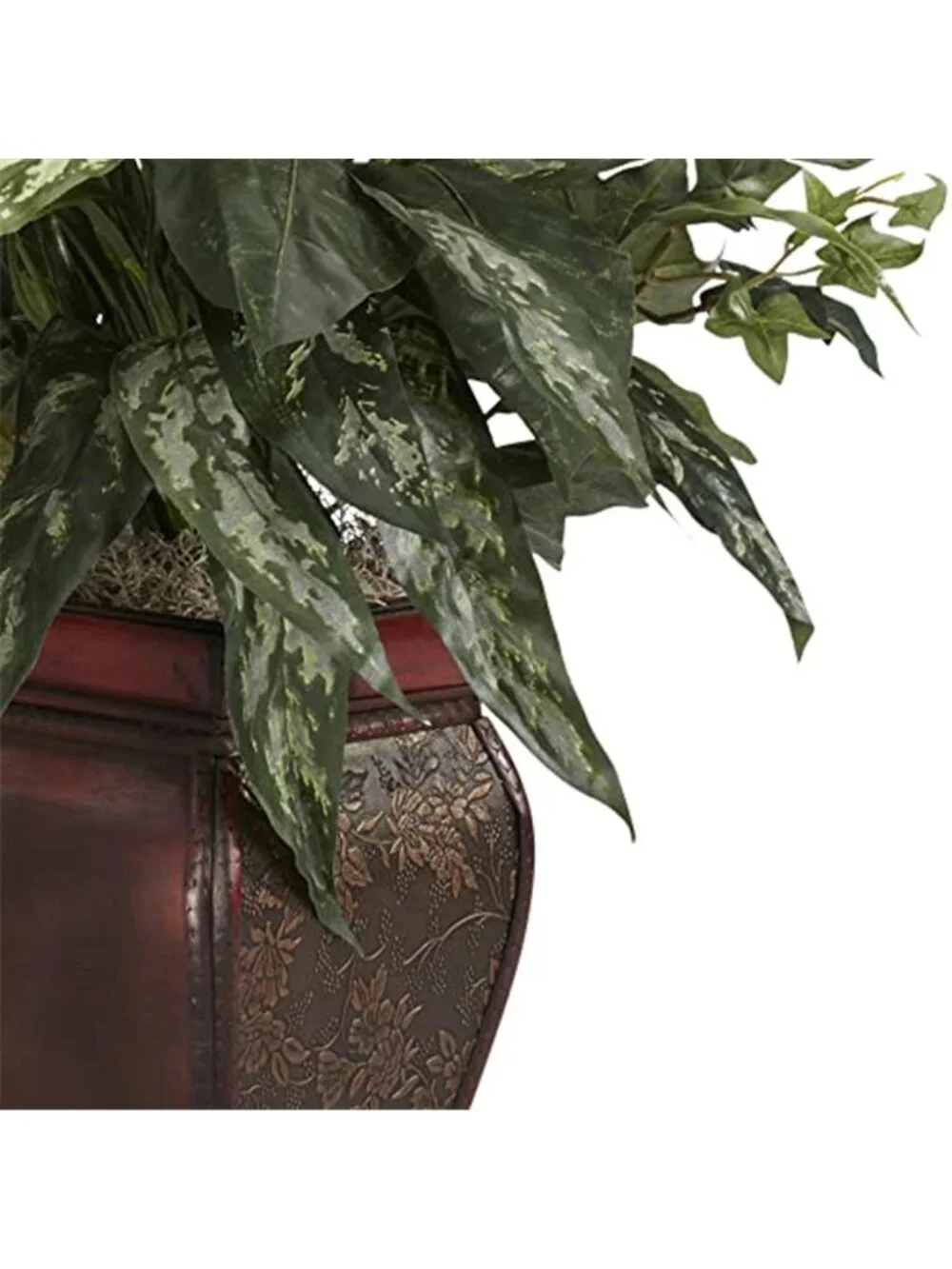Artificial Anthurium Plant Red Flowers Silk Plant Decorative Vase Home Decor